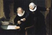 Rembrandt, The Shipbuilder Jan Rijksen and His Wife Griet Jans